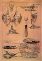 Studies11902 crayon gouache Czech Art Nouveau Alphonse Mucha